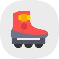 Roller Skating Vector Icon Design