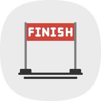Finish Vector Icon Design