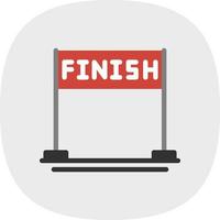 Finish Vector Icon Design