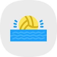 diseño de icono de vector de waterpolo