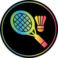 diseño de icono de vector de bádminton