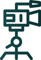 Camera Tripod Vector Icon Design