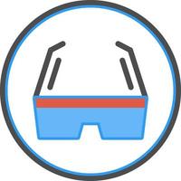 3d Glasses Vector Icon Design