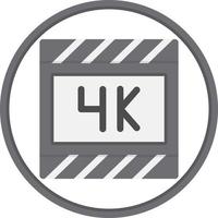 Diseño de icono de vector de película 4k