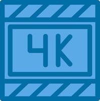 4k Film Vector Icon Design