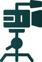 Camera Tripod Vector Icon Design