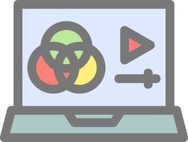 Film Color Correction Vector Icon Design