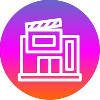 diseño de icono de vector de estudio de cine