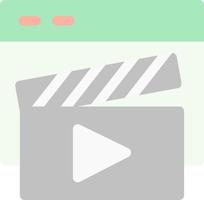 Video Player Vector Icon Design