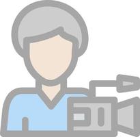 Camera Operator Vector Icon Design