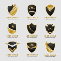 Shield Gradient Set Logo vector