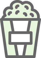 Popcorn Vector Icon Design