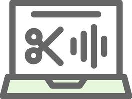 Audio Editing Vector Icon Design