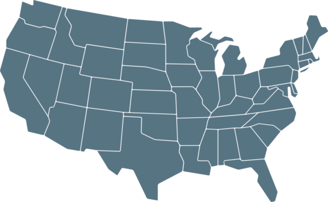 United States Map PNGs for Free - Outline Drawing Of Usa Map Free Png