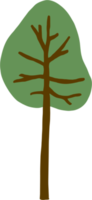 Einfachheit Baum Freihandzeichnen flaches Design. png