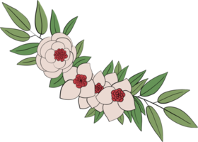decorated floral drawing png