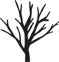 semplicità morto albero a mano libera disegno. png