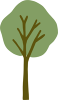 árbol de simplicidad dibujo a mano alzada diseño plano. png