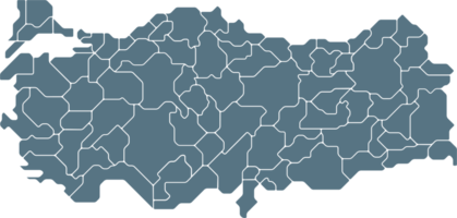 dessin de contour de la carte de la turquie. png