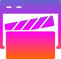 Video Player Vector Icon Design