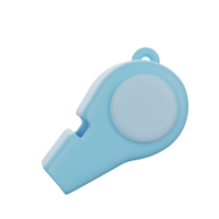 Whistle 3d education school icon object png