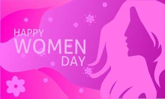 Congratulations on celebrating the world women's day vector