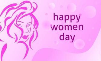 Congratulations on celebrating the world women's day vector