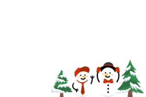 Kerstmis achtergrond met sneeuwman png
