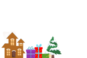 ilustración de fondo de navidad en invierno png