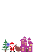 Kerstmis de kerstman claus achtergrond png