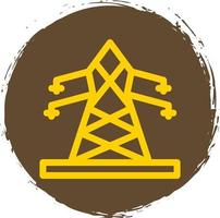 Electric Tower Flat Icon vector