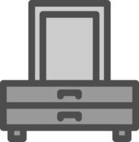 Dresser Vector Icon Design