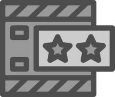 Movie Review Vector Icon Design