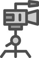 Camera Tripod Vector Icon Design