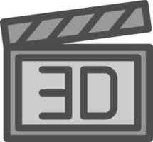 3d Film Vector Icon Design