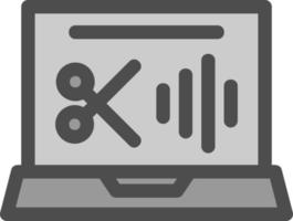 Audio Editing Vector Icon Design