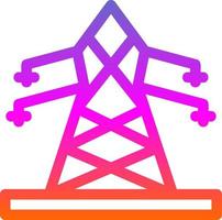 Electric Tower Flat Icon vector