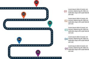 plantilla de diseño infográfico con lugar para sus datos. ilustración vectorial vector