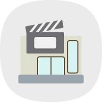 diseño de icono de vector de estudio de cine