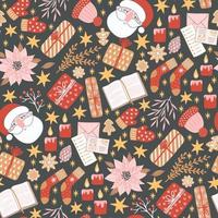Seamless pattern for New Year and Christmas. vector