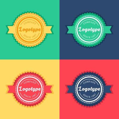 Vintage badge and label template