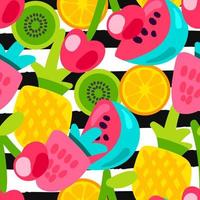 Summer Fruits Patterns vector