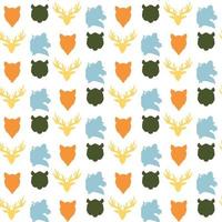 Wildlife seamless pattern vector