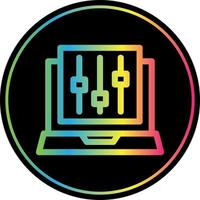 Audio Mixing Vector Icon Design