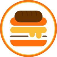 diseño de icono de vector de sándwich cubano