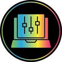 Audio Mixing Vector Icon Design