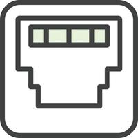 diseño de icono de vector de ethernet