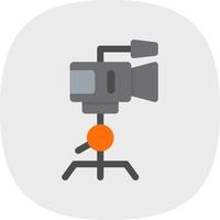 Camera Tripod Vector Icon Design