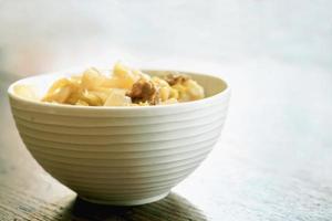 Mixed boiled vegetables soy sauce in Chinese style in white ceramic bowl. A Vegetarian food in Chinese Vegetarian Festival. photo