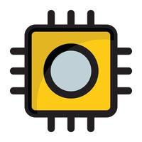 Trendy Microprocessor Concepts vector